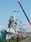 济宁太阳能路灯 亮化工程安装图