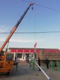 济宁太阳能路灯安装施工现场 多光源太阳能路灯